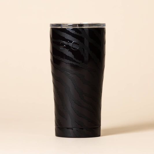 SIC Cups | 20 oz. Zebra Eclipse Stainless Steel Tumbler, lid