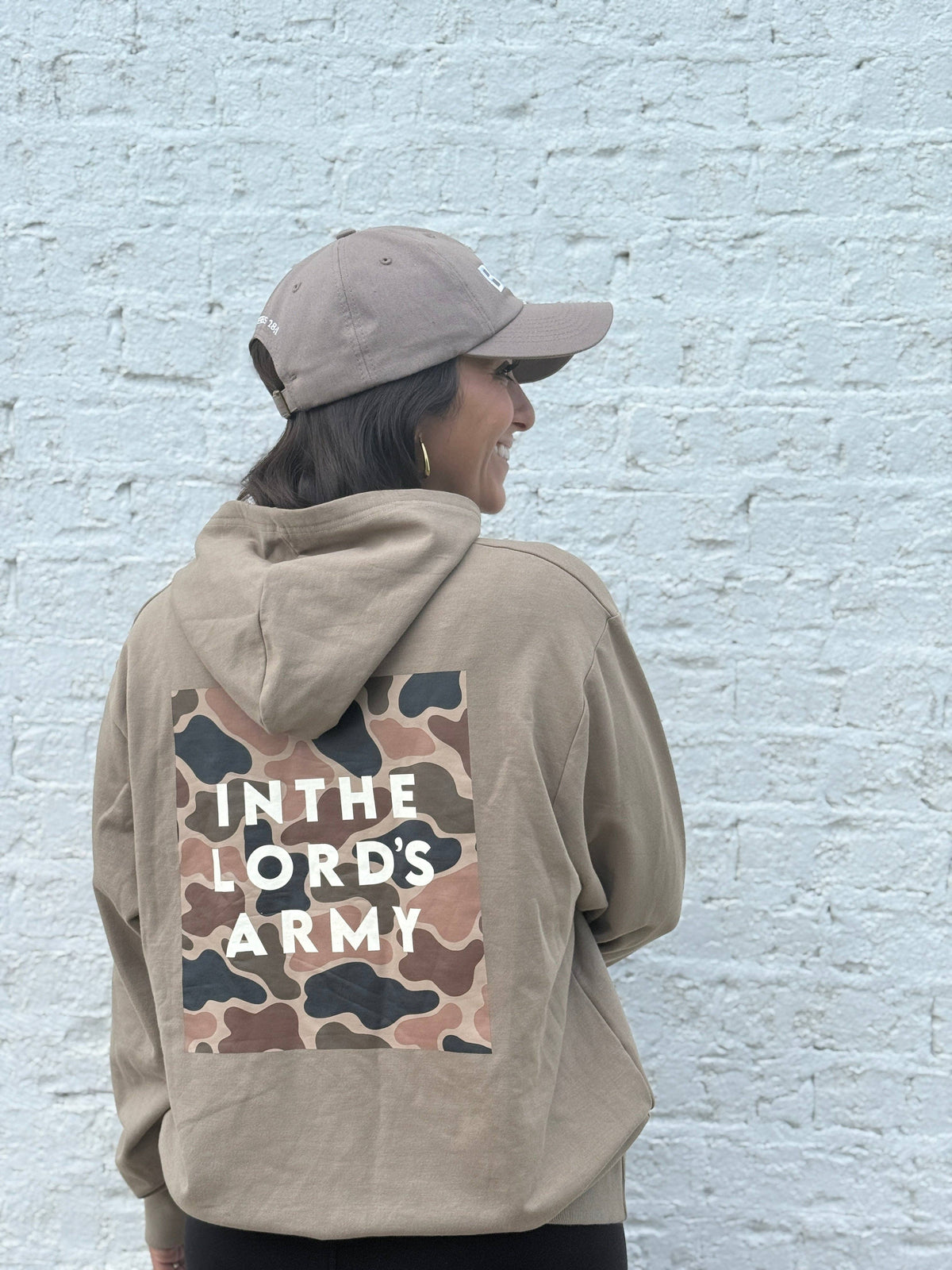 In the Lord's Army Tan Adult Hoodie