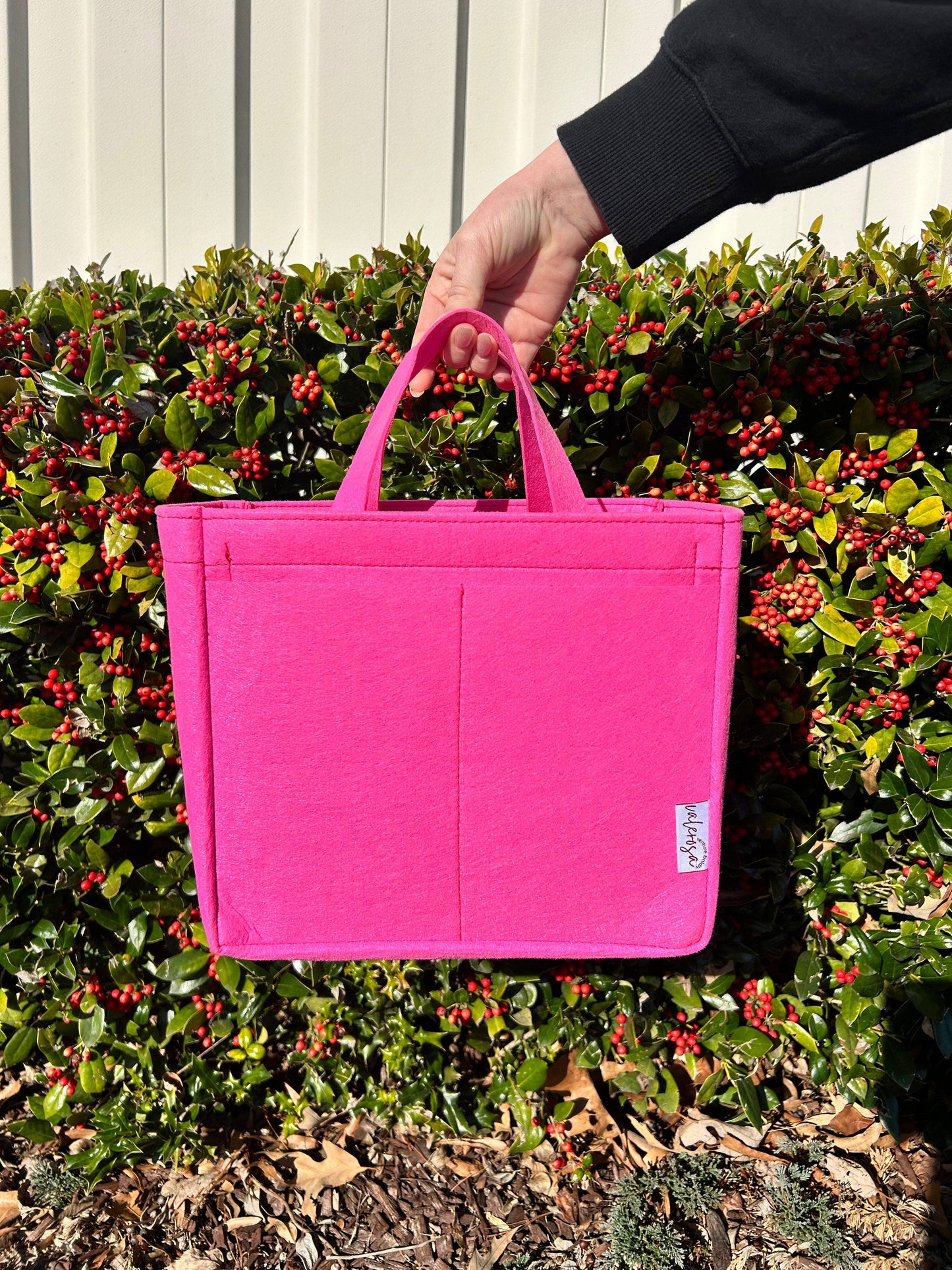 Pink Felt Bag Organizer