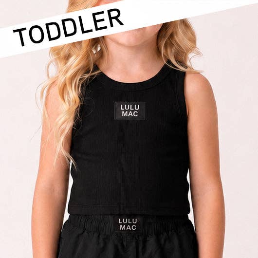 Black Lulu Mac Tank - TODDLER