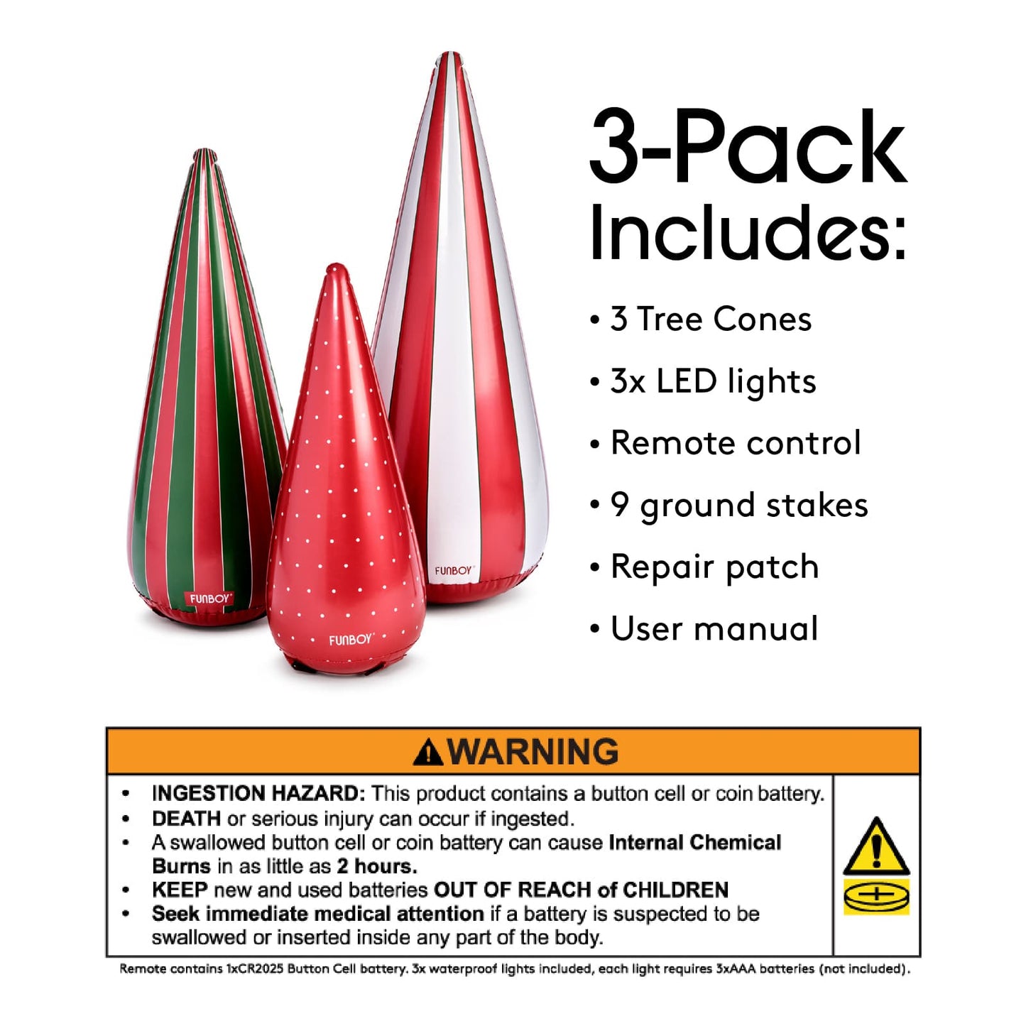 Inflatable Holiday Tree Cones