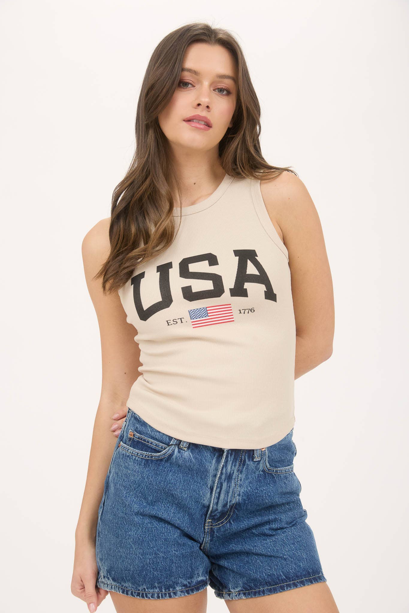 USA KNIT TANK TOP