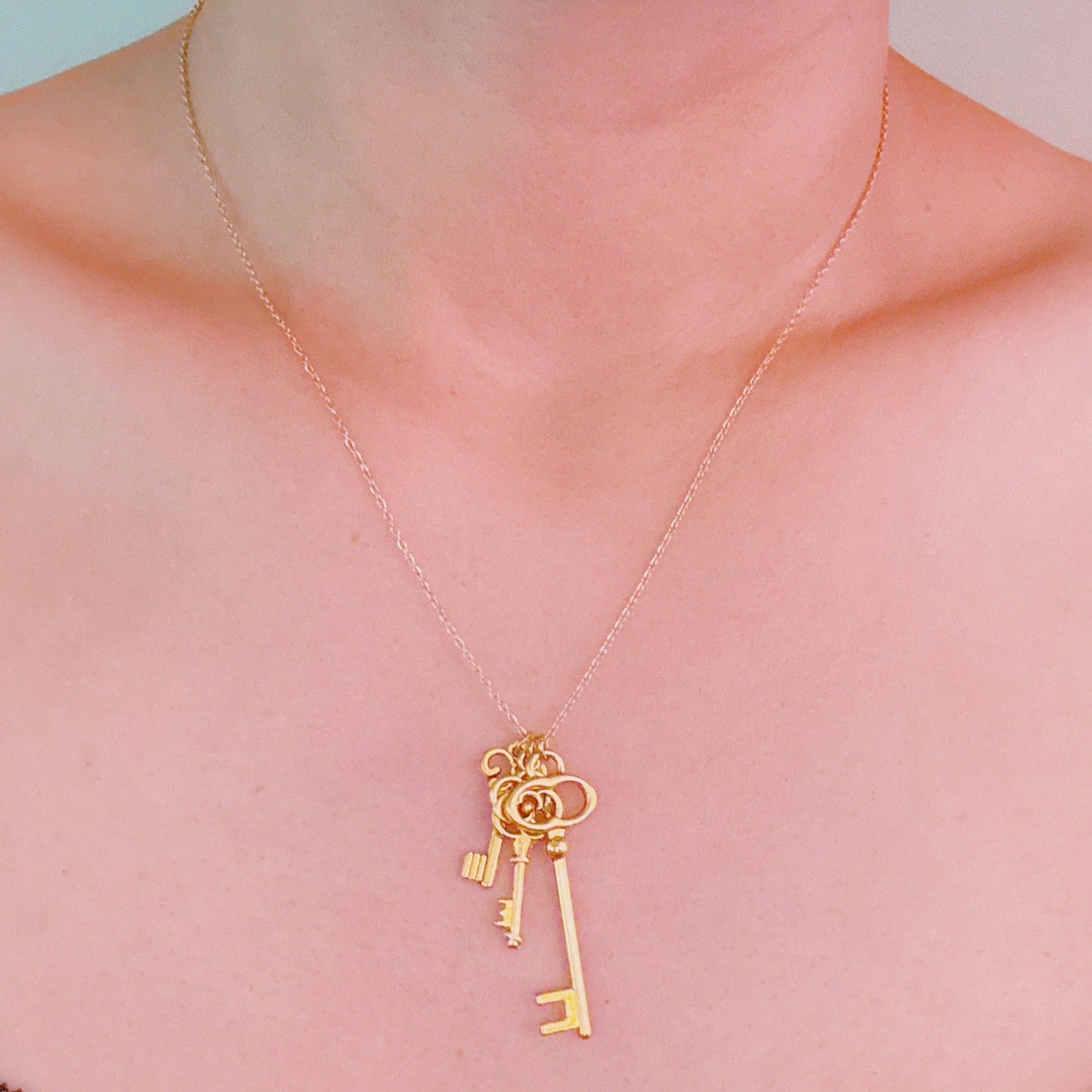 Secret Garden Key Necklace – Gold Plated