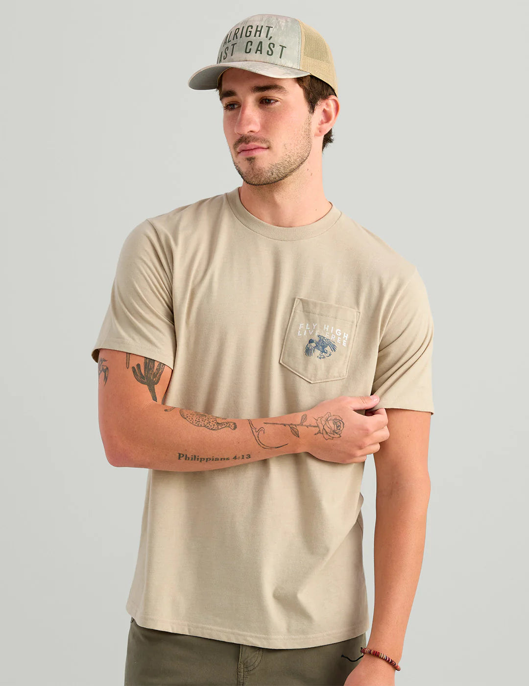 Bass Eagle Tee - River Rock