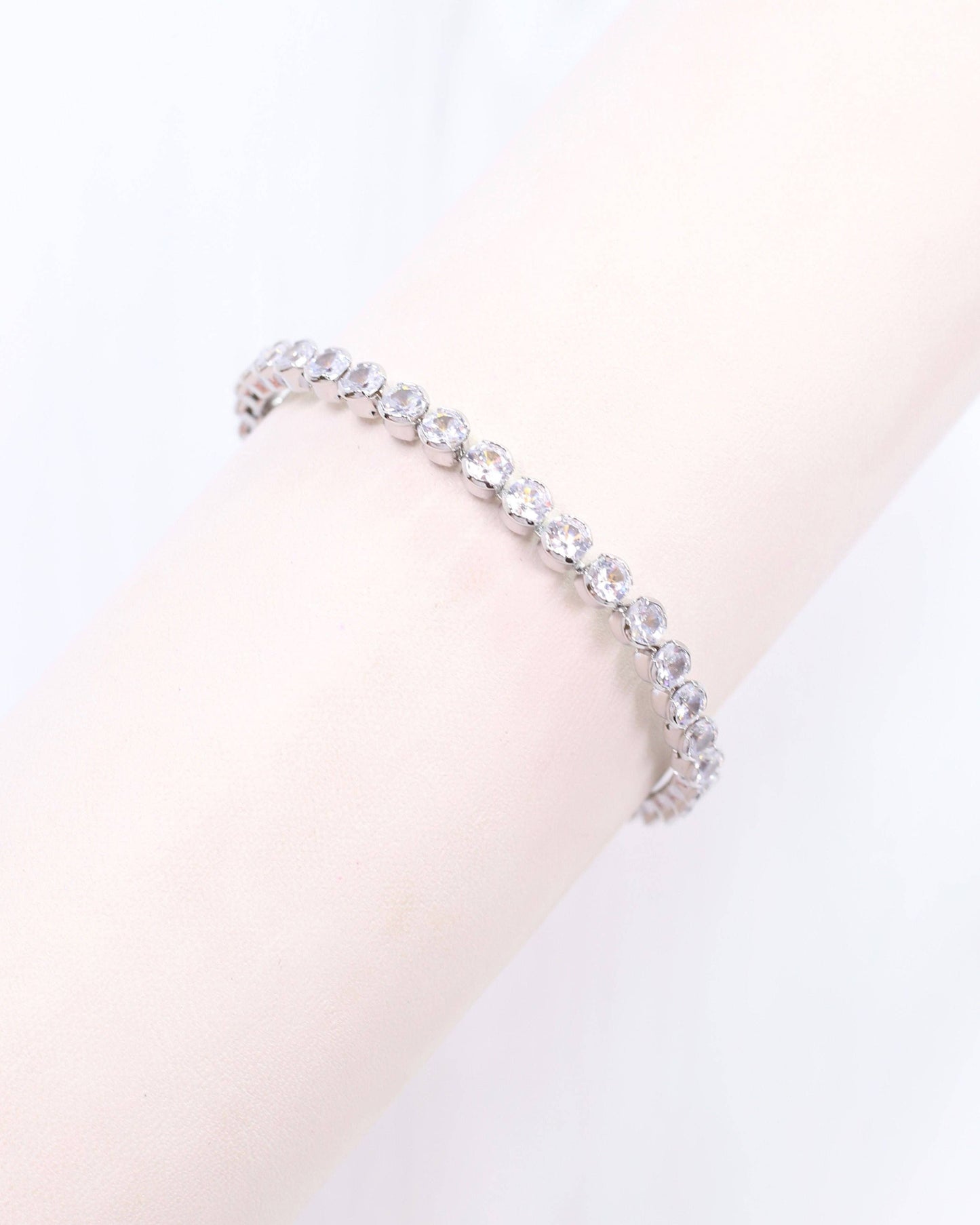 Denise CZ Bracelet Silver