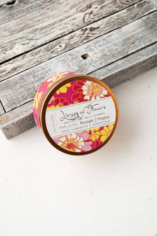MAGENTA & YELLOW FLORAL CANDLE