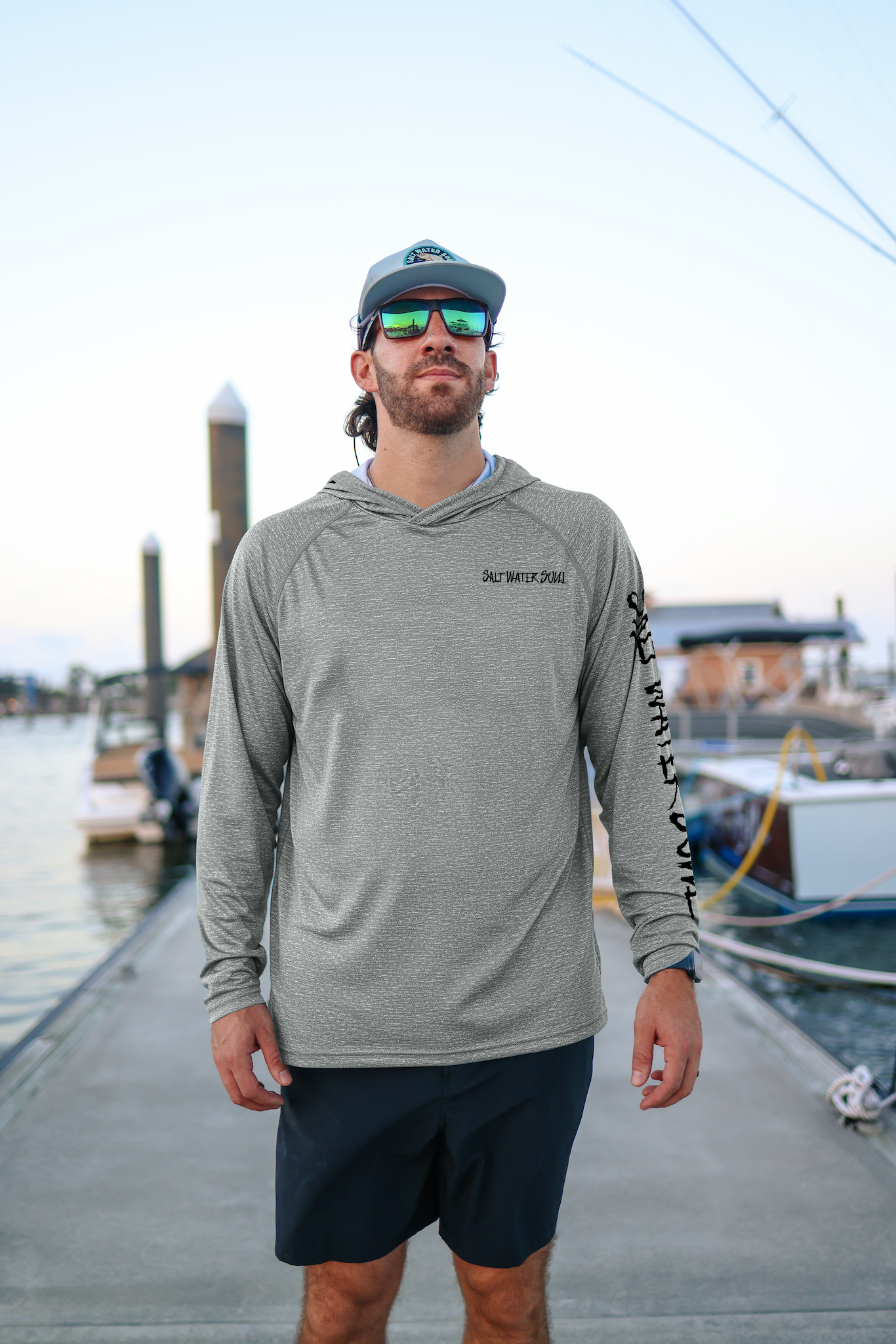 Gray - Tuna Classic Performance Hoodie