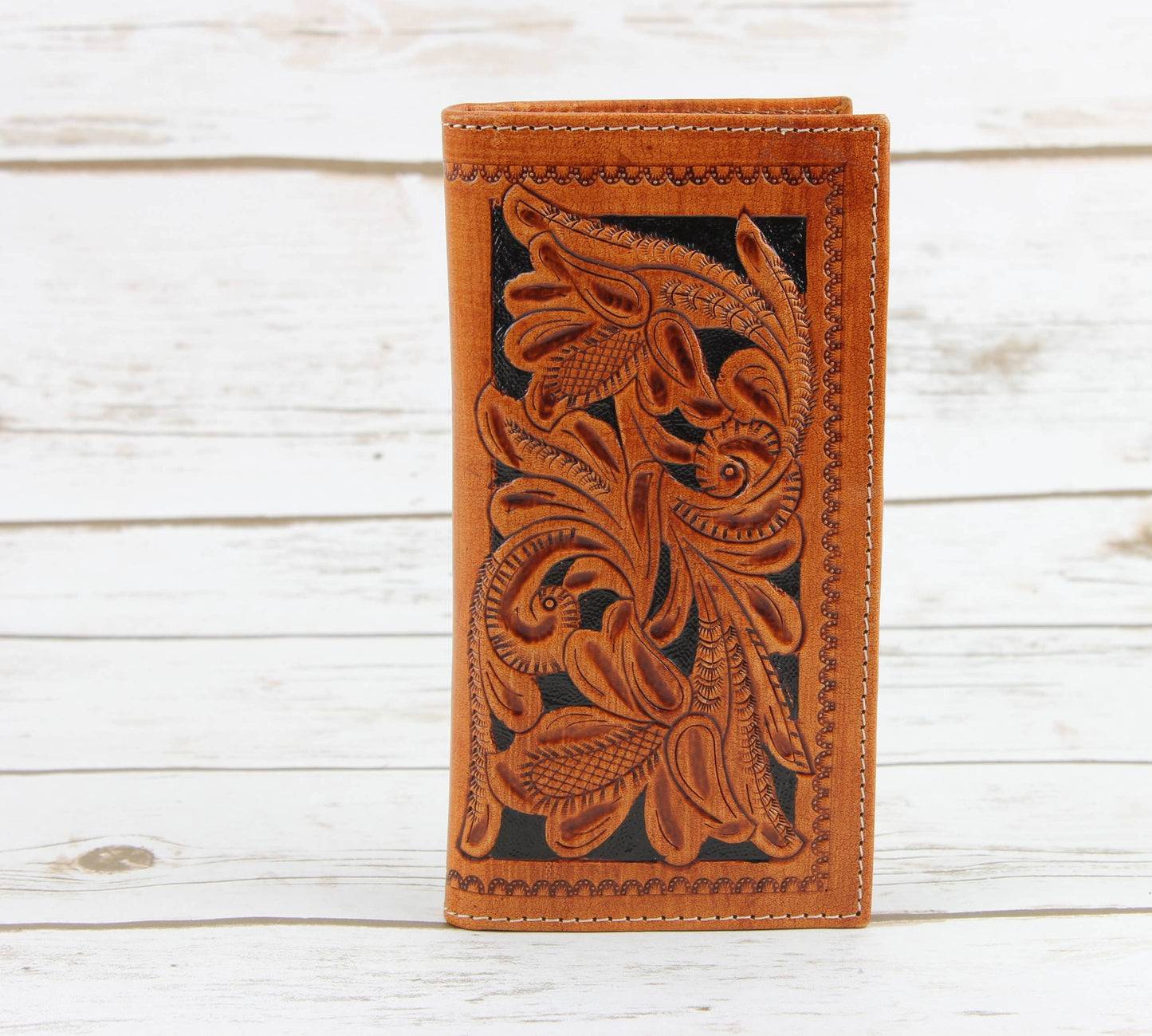 Tooled Leather Rodeo Wallet