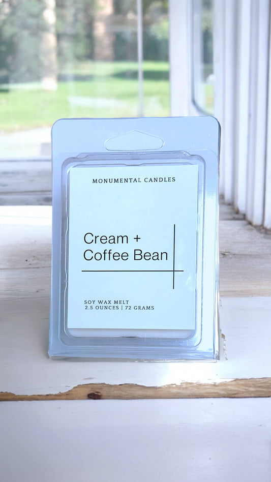 Cream + Coffee Bean Soy Wax Melt