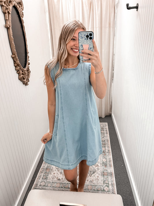 Leah Denim Dress
