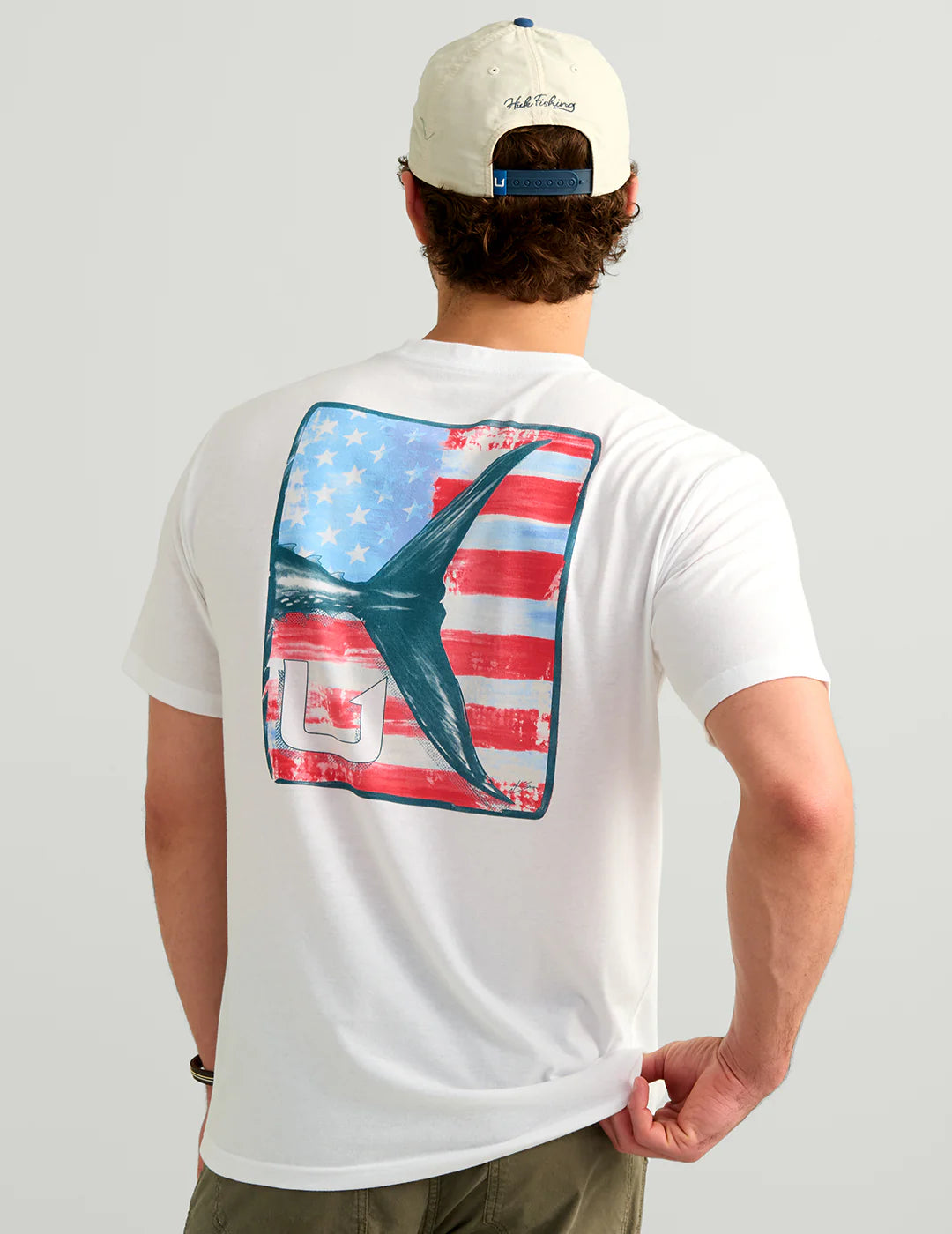 Huk KC Americana Tee - White