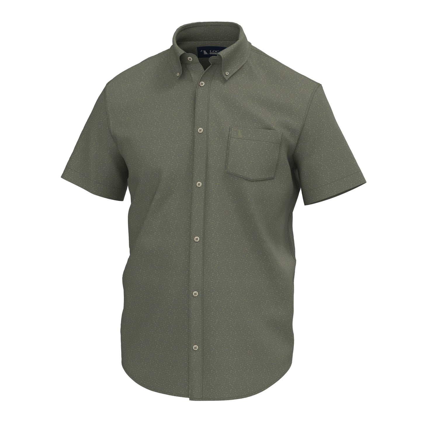 Lowcountry Button Down - Olive Shoal
