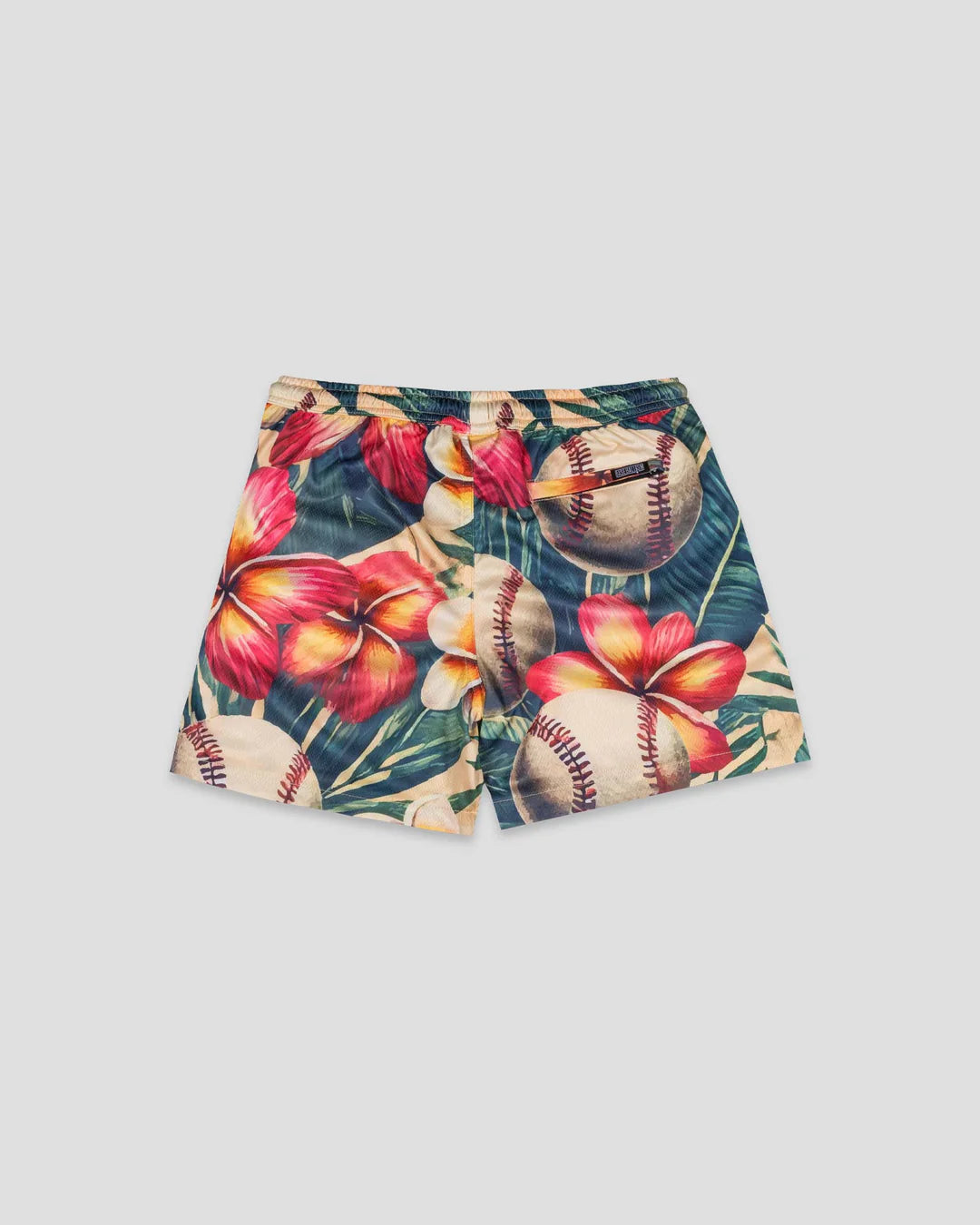 Baseballism- Aloha Ball Plumeria Shorts