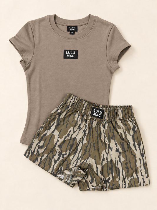Youth Baby Doll Top - Dark Taupe