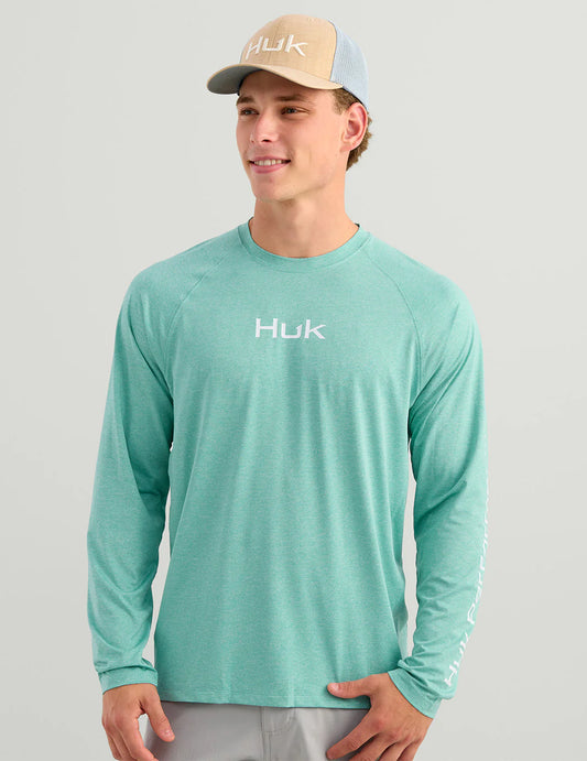 Airweight LS Crew - Blue Heather