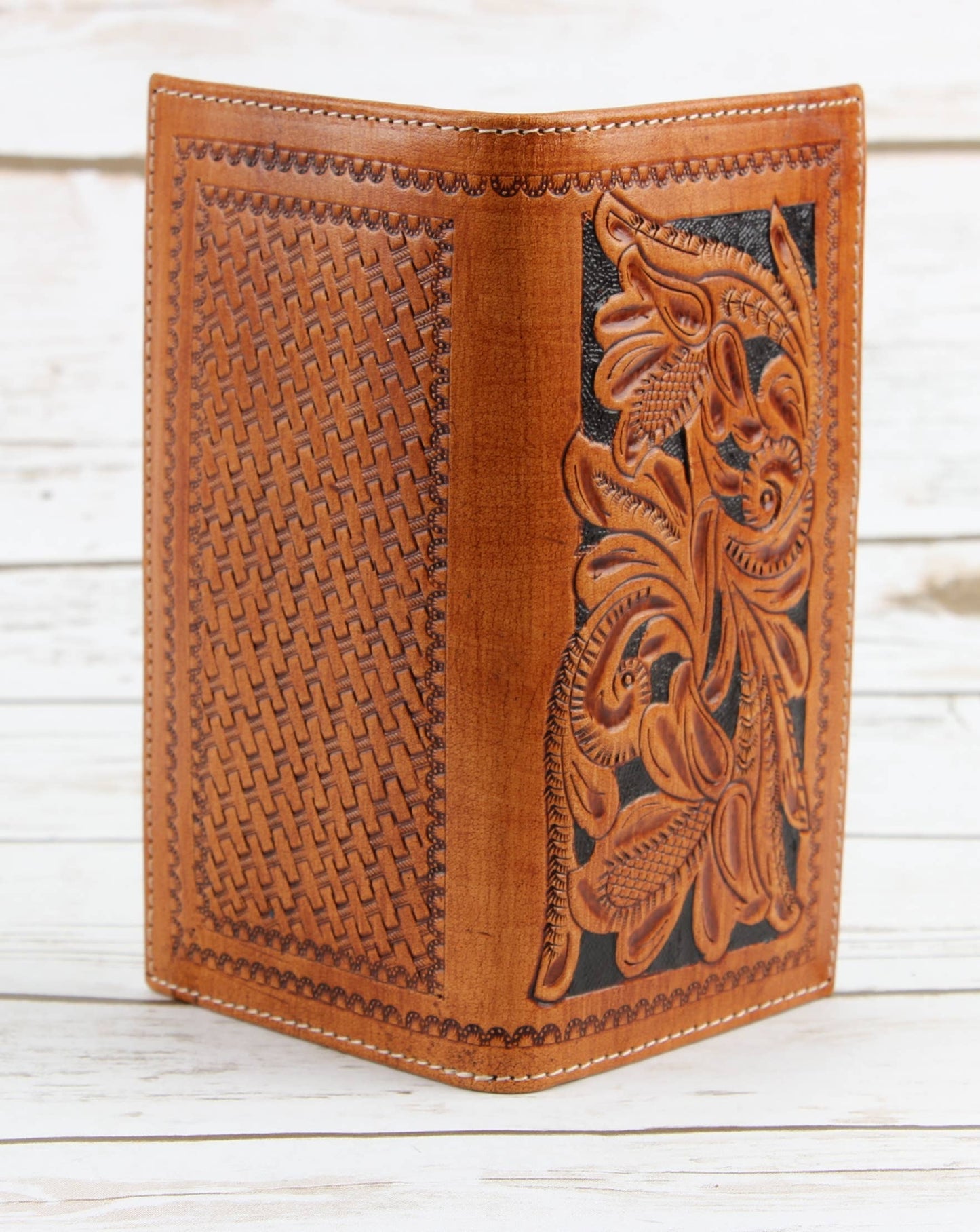 Tooled Leather Rodeo Wallet