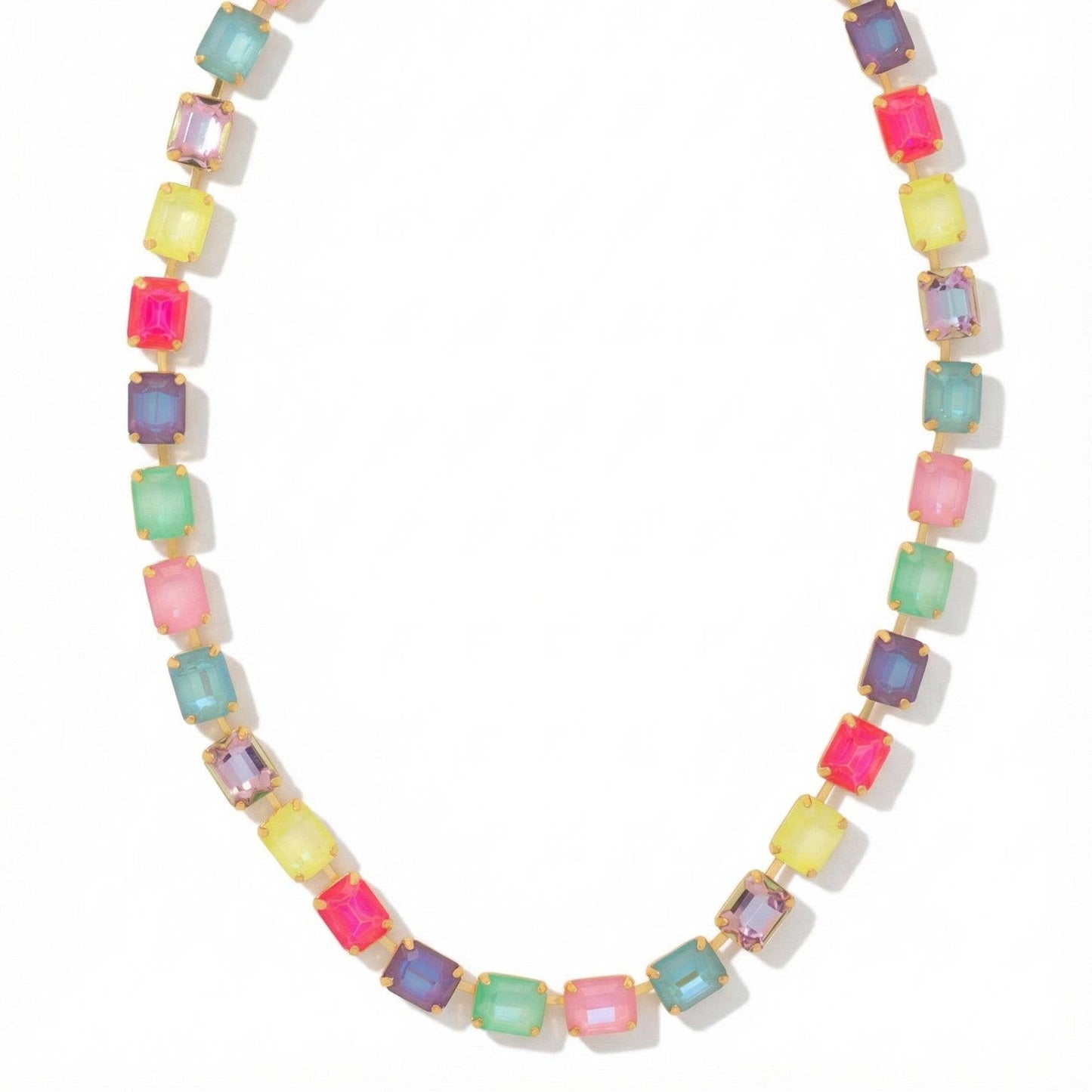 Octavia Repeating Tennis Necklace-Candy Carnival