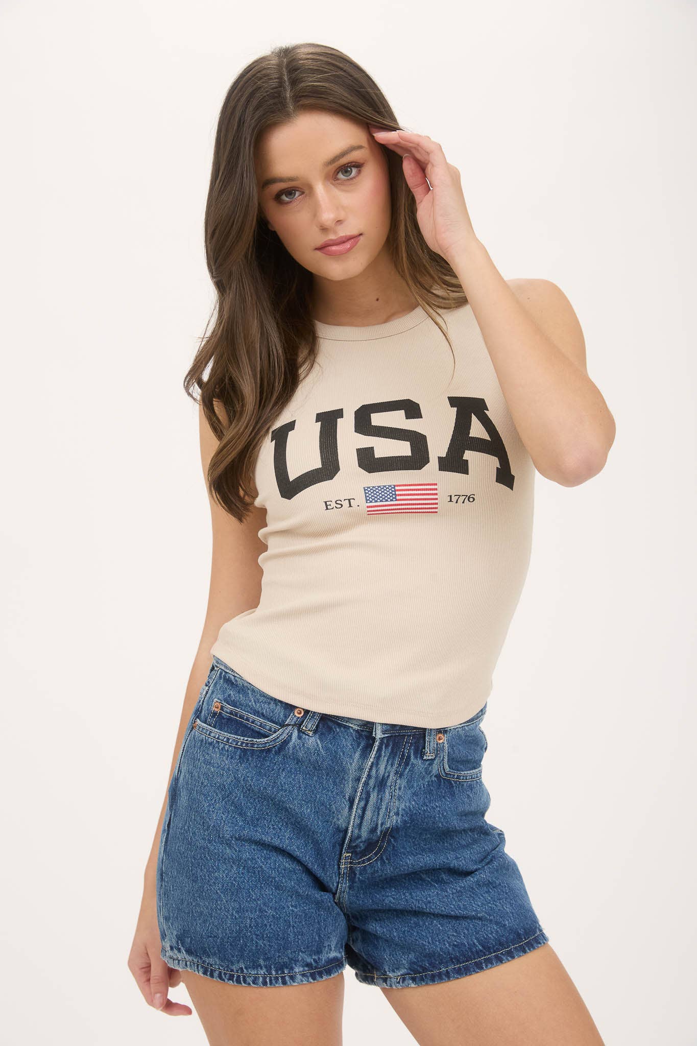 USA KNIT TANK TOP