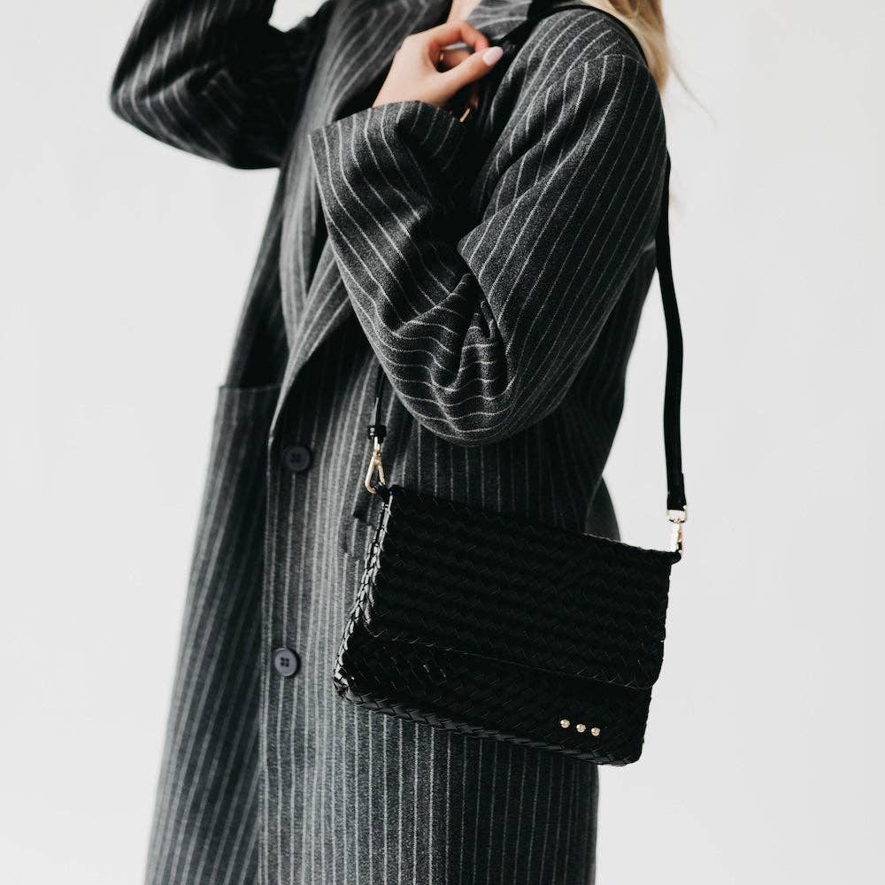 Wrenlee Woven Flap Crossbody
