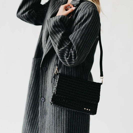 Wrenlee Woven Flap Crossbody