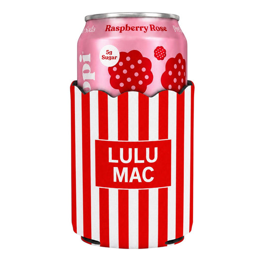 Red Striped Lulu Mac Koozie