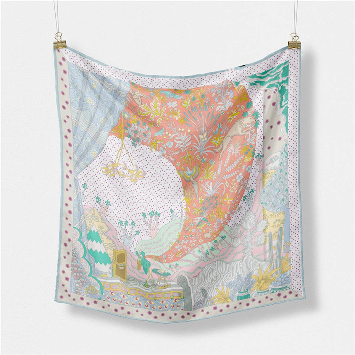 Silk Feel Square Scarf