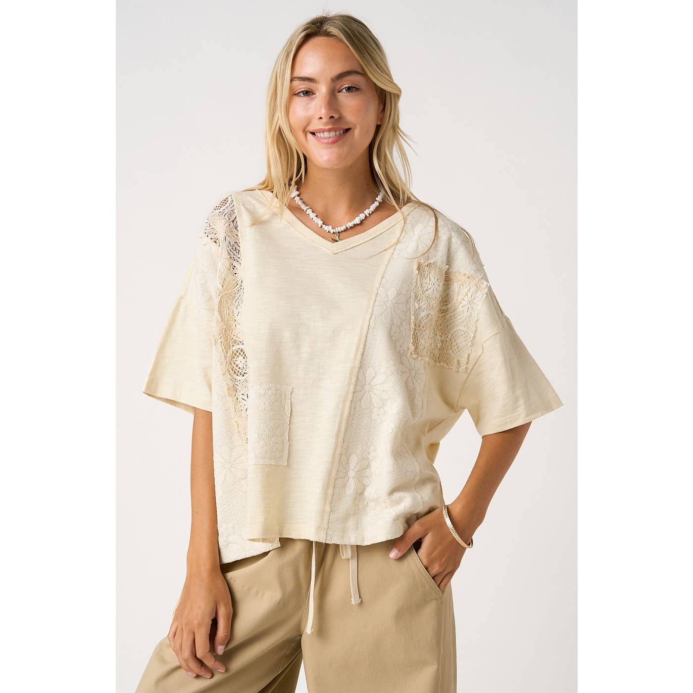 Liz Patchwork Top