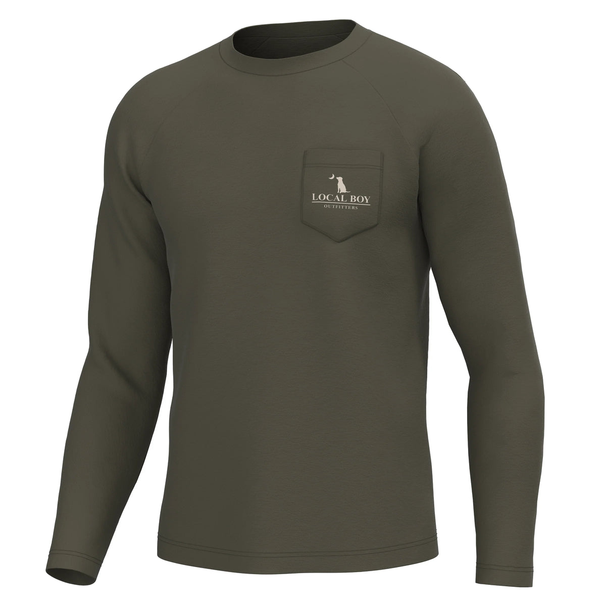 Brush Camo Mark LS Heather Crew - YOUTH