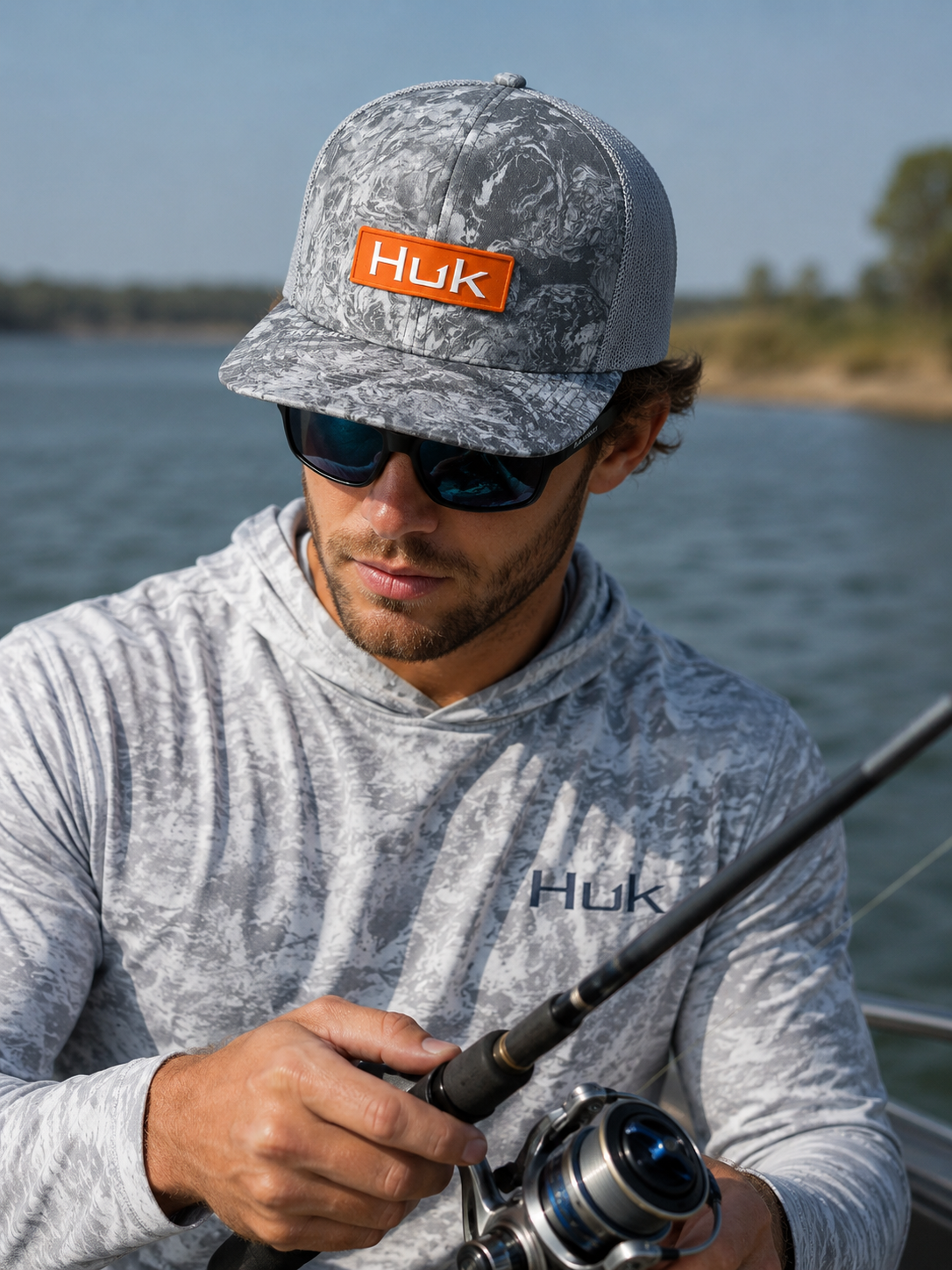 HUK Moss 316Y Oak- Trucker- Seagull