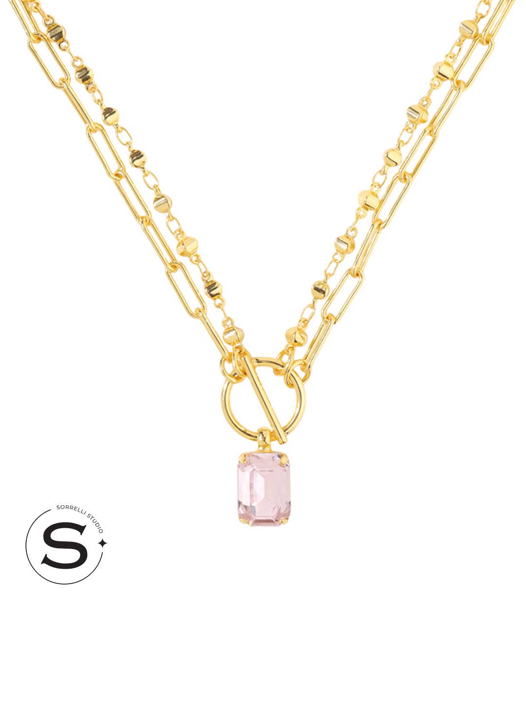 Studio Emerald-Cut Pendant Necklace