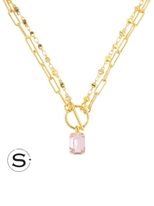 Studio Emerald-Cut Pendant Necklace