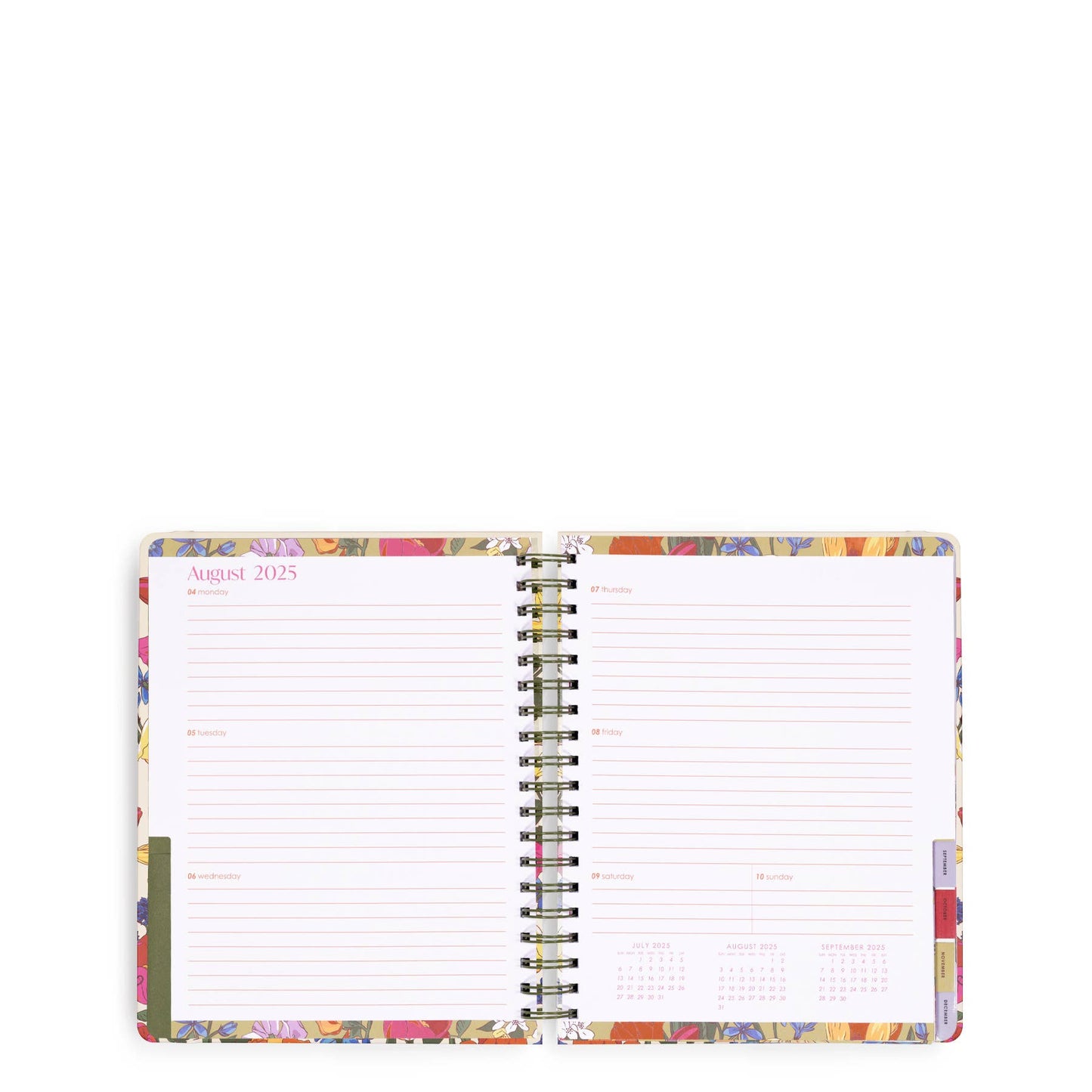 17 Month Jumbo Planner, Meadow Bouquet Seedpearl