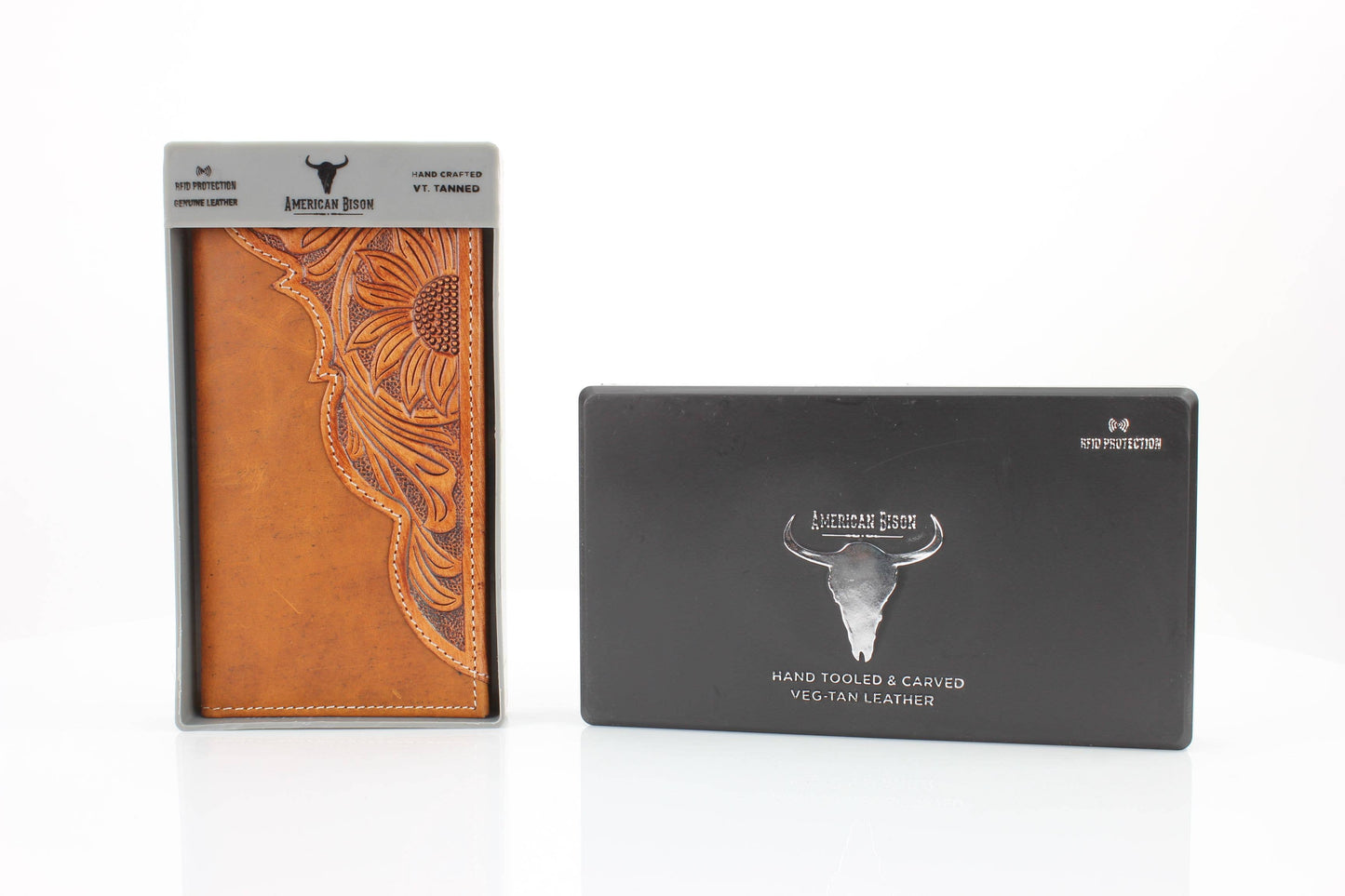 Tooled Leather Accent Rodeo Wallet