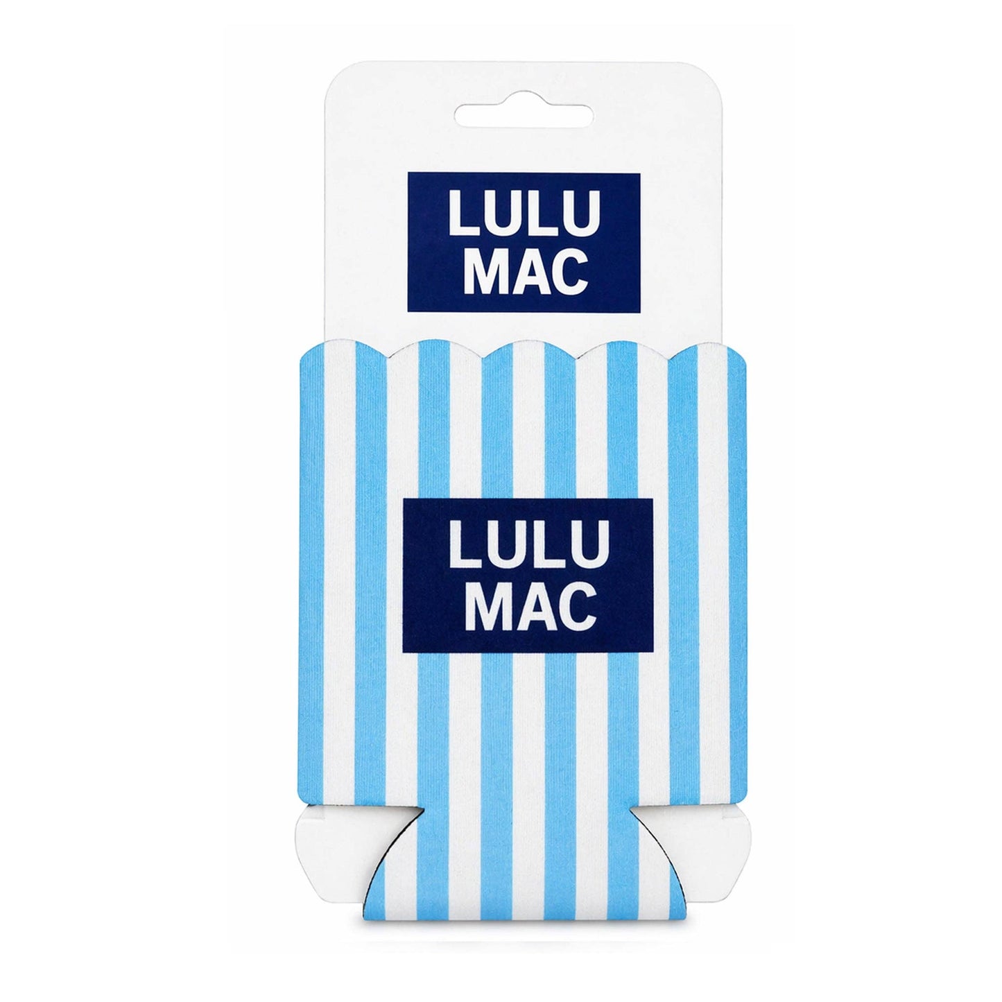 Light Blue/Navy Stripe Koozie