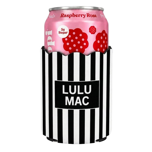 Black Striped Lulu Mac Koozie