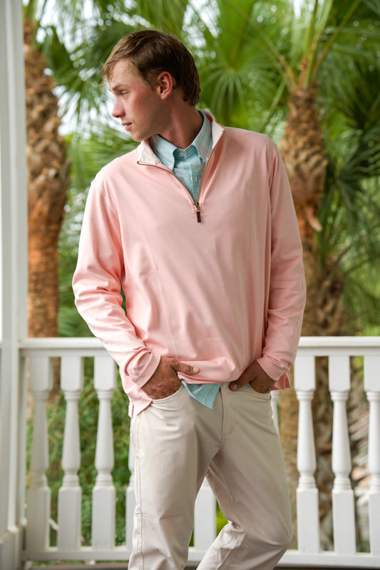 Bentley Quarter Zip - Sorbet
