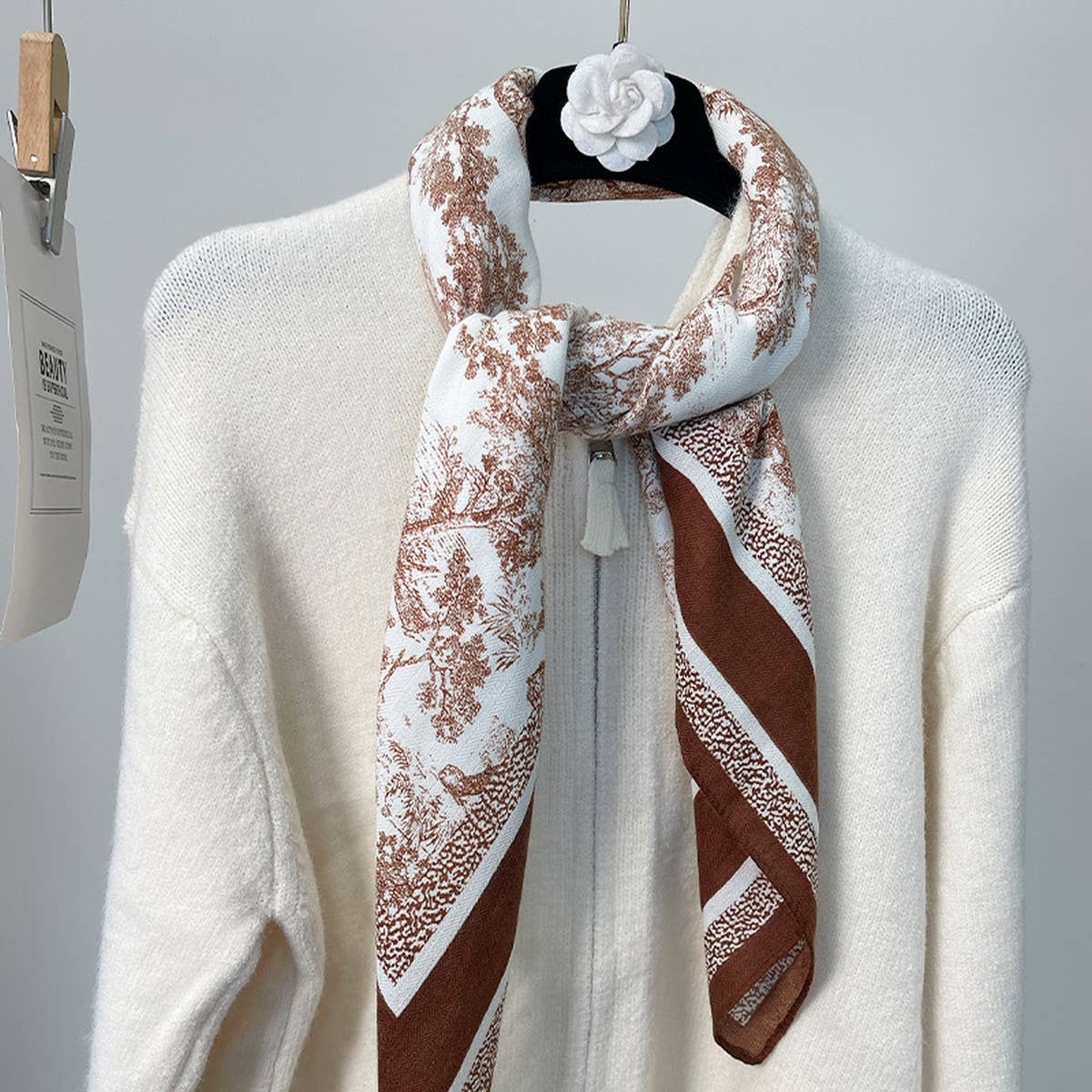 Ink Art Velvet Scarf