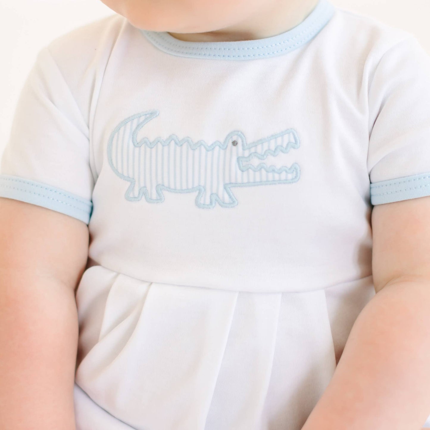 Gator Applique Bubble - Light Blue