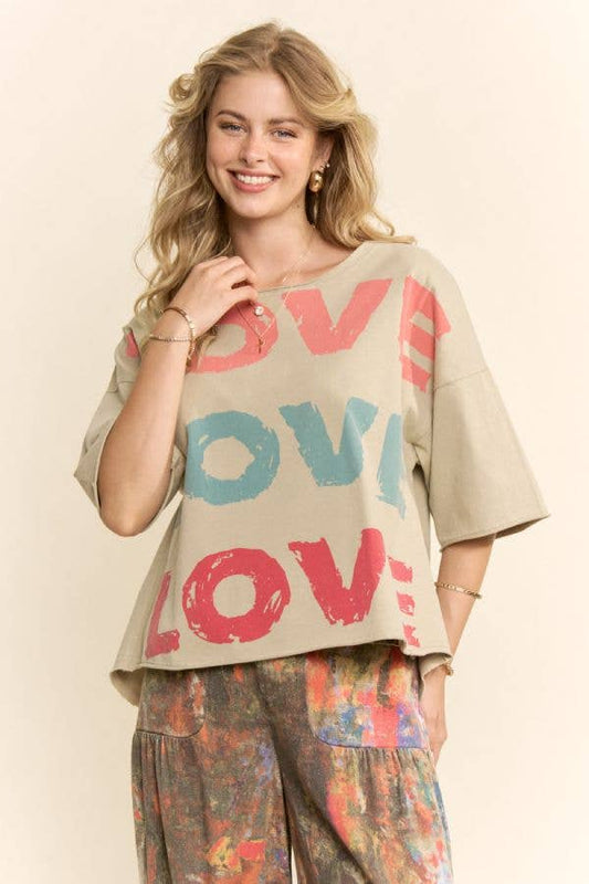 Love You More oversized tee