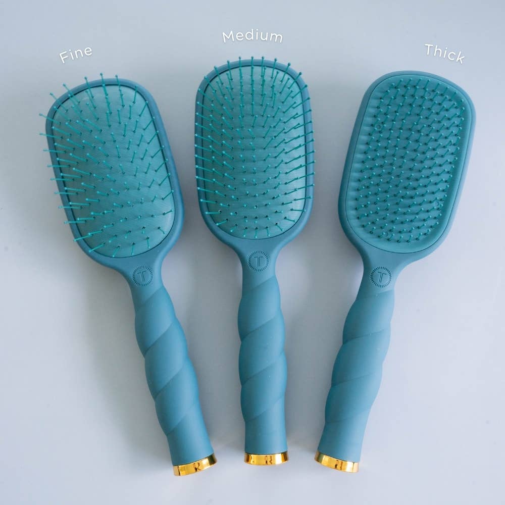 Detangler Hair Brush for Medium Hair - Teal With It