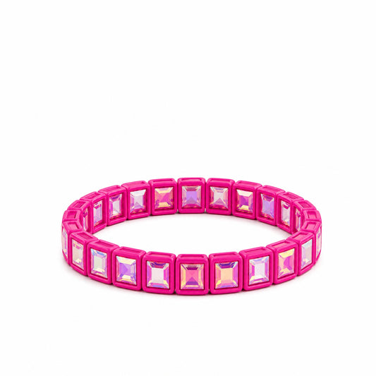 Hot Pink Rhinestone Bracelet