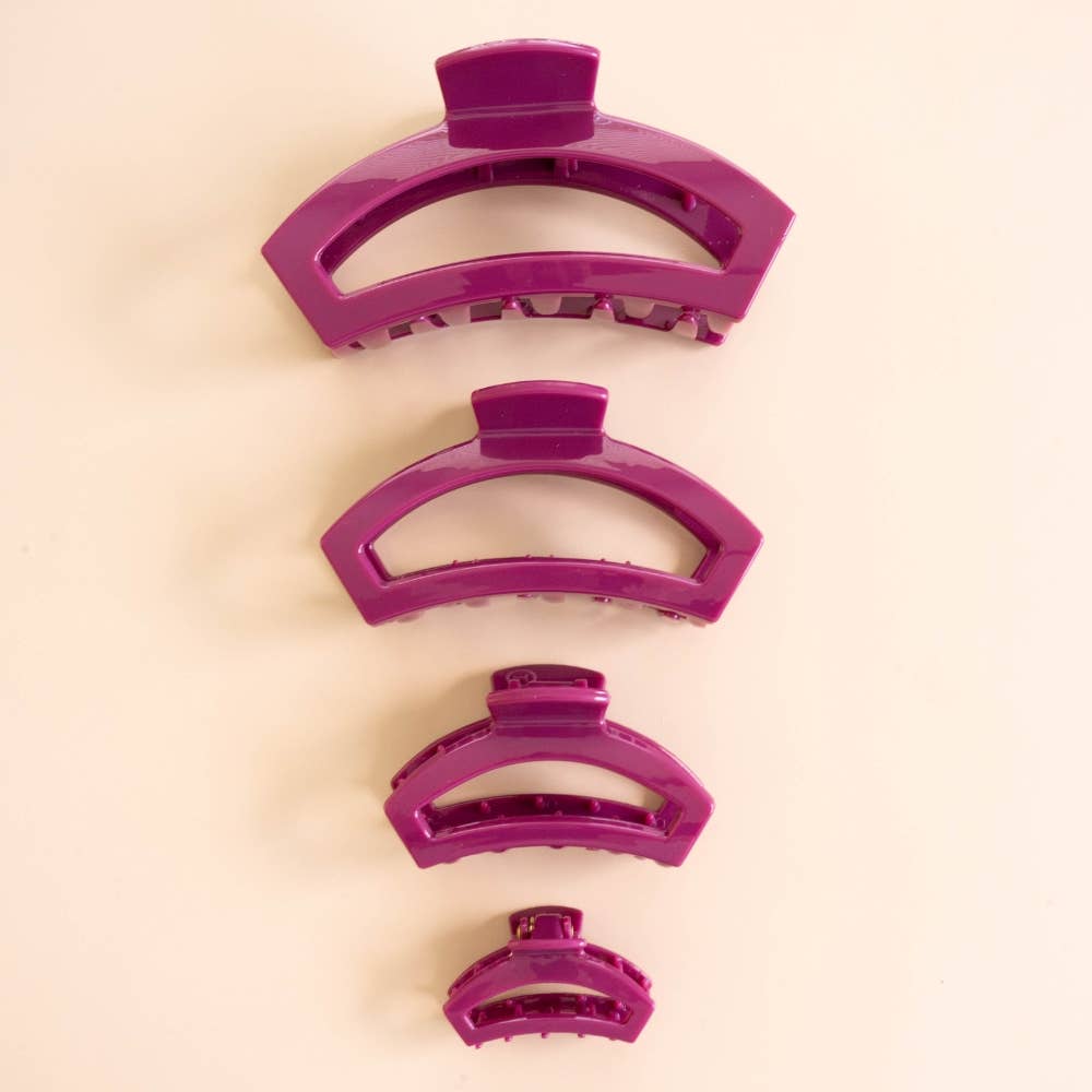 Open Mulberry Medium Hair Clip