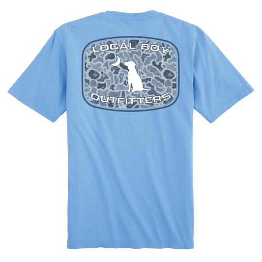 Distressed LCF Cobalt Patch Tee