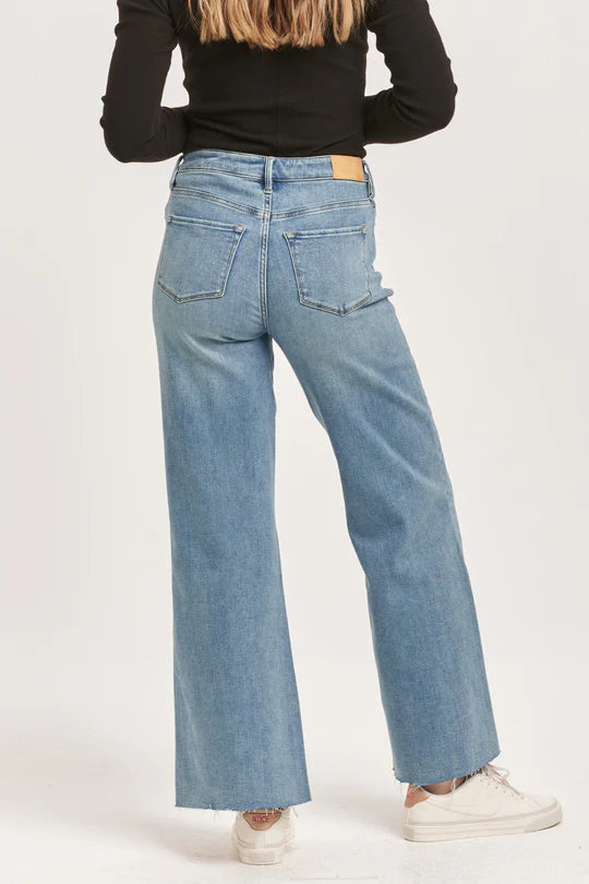 Fiona Wide Leg Jeans - Arctic Denim