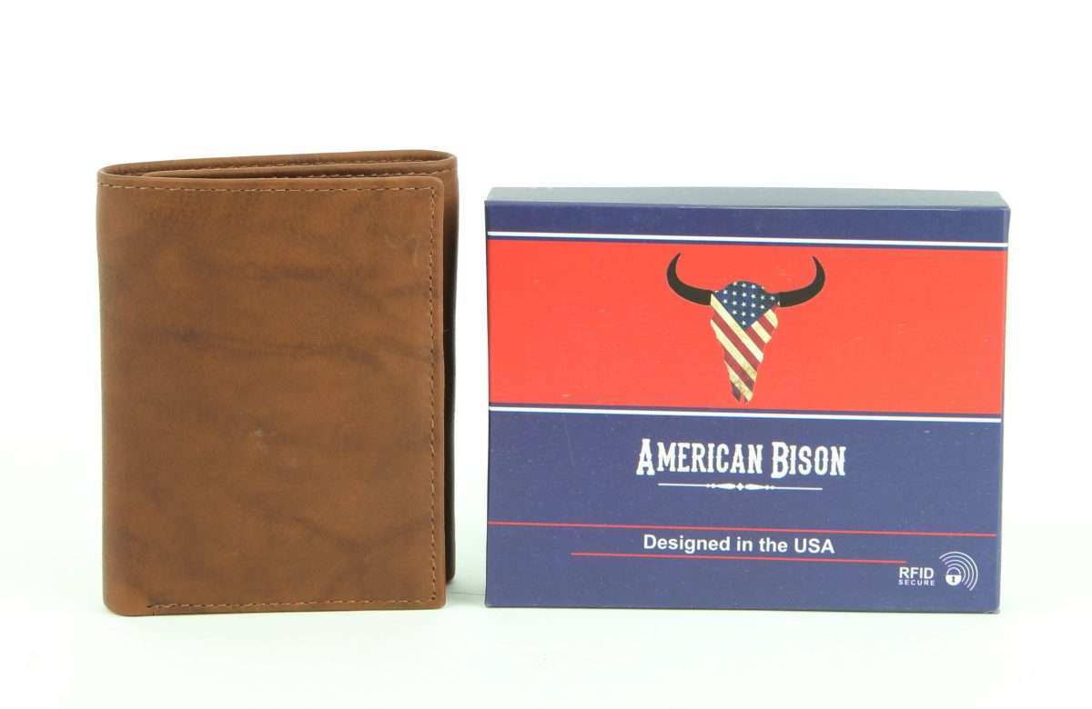 American Bison Trifold Wallet