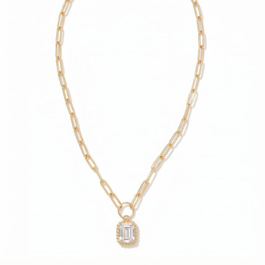 Octavia Scalloped Pendant Necklace