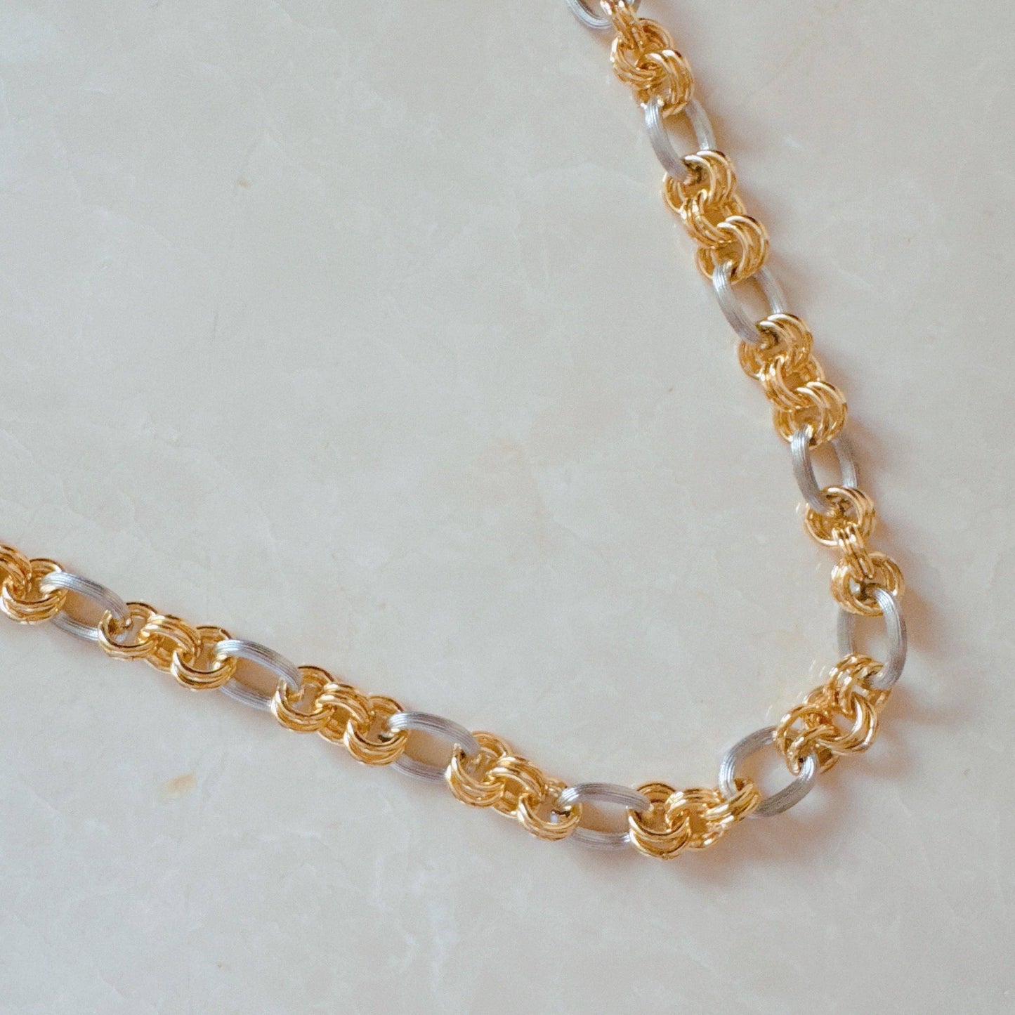Two Tone Chain Necklace