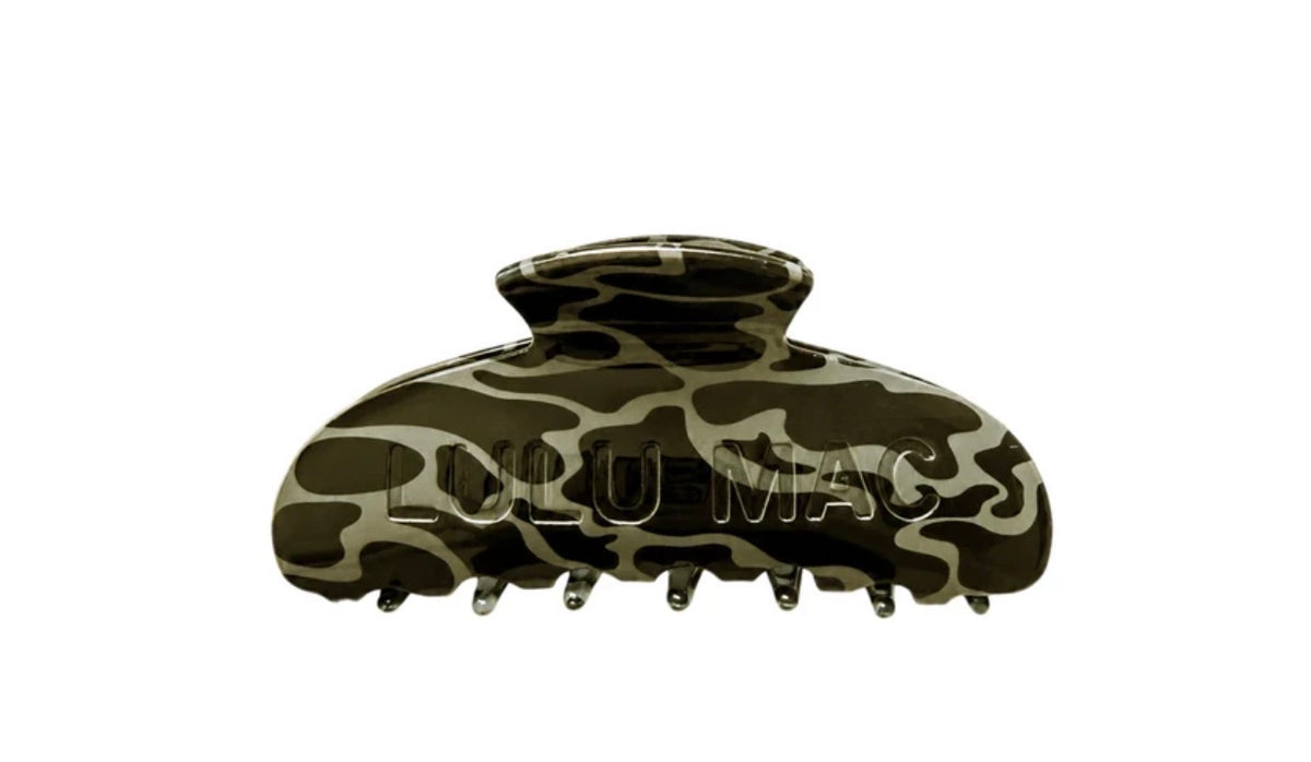 LULU MAC HAIR CLIPS - Black Camo
