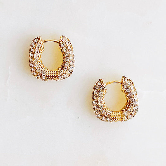 Shine Up Square Hoop Earrings