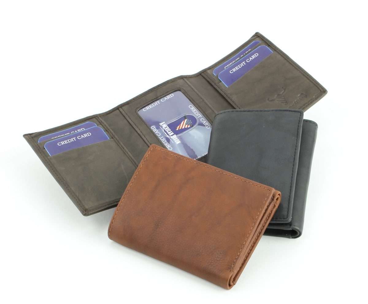 American Bison Trifold Wallet